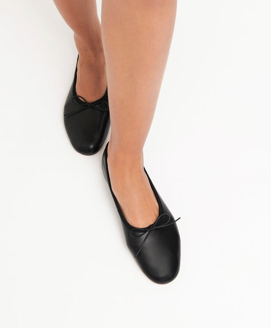 Women's Mansur Gavriel Dream Ballerina Ballet Flats Black | AU 5412GN